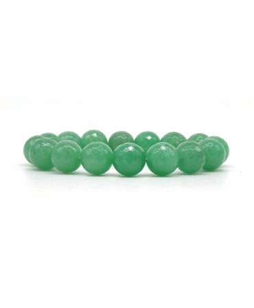Bracciale elastico in Agata verde da 12 mm4121