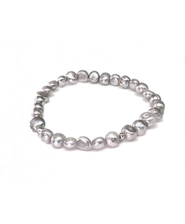 Parure di gioielli in perle grigie5167
